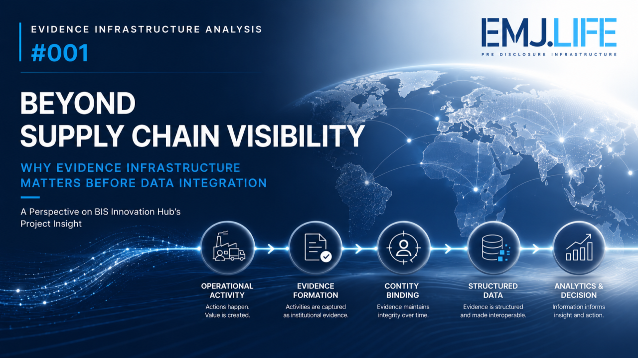 超越供應鏈可視性:為何資料整合仍然不夠,Evidence Infrastructure Analysis 001 封面