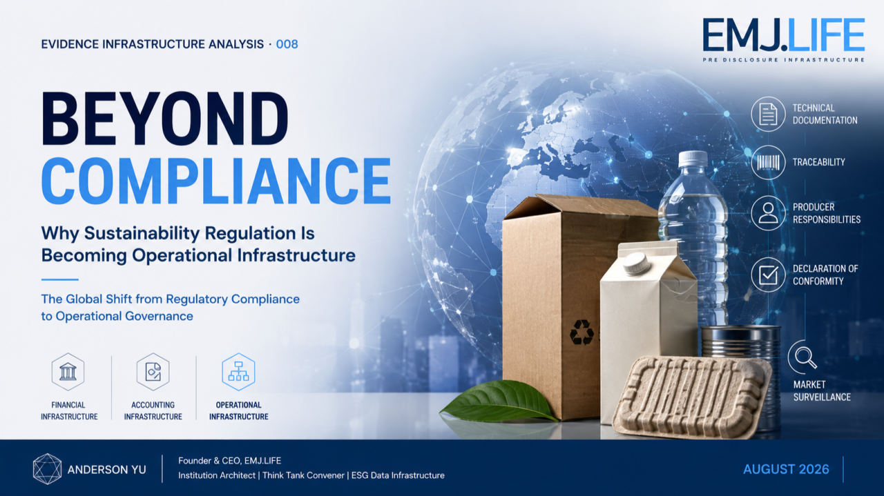 超越合規:永續法規為何正在成為營運基礎設施,Evidence Infrastructure Analysis 008 封面