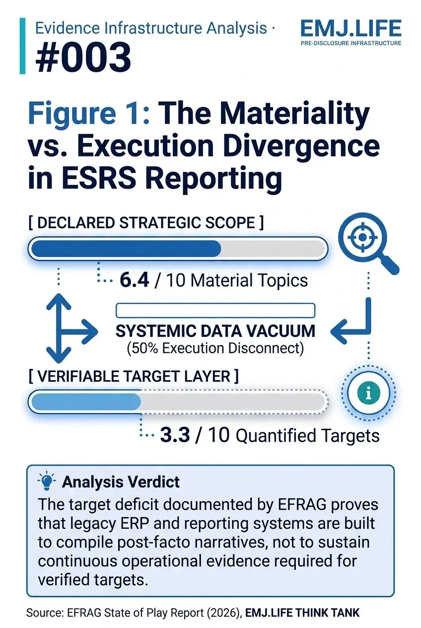 EIA 003, Figure 1: Materiality and execution divergence.